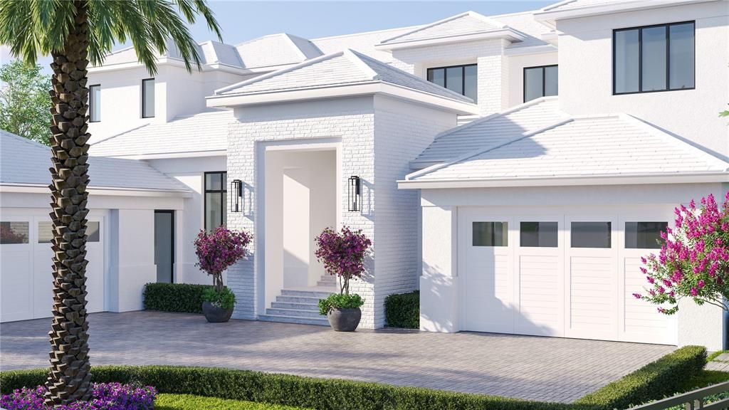 Attached, Exterior, Facade, Modern