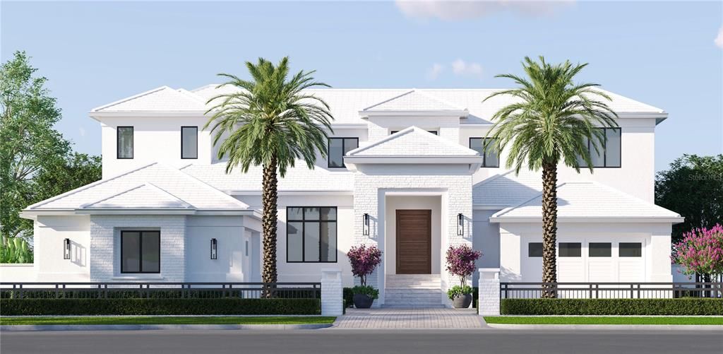 Attached, Exterior, Facade, Modern