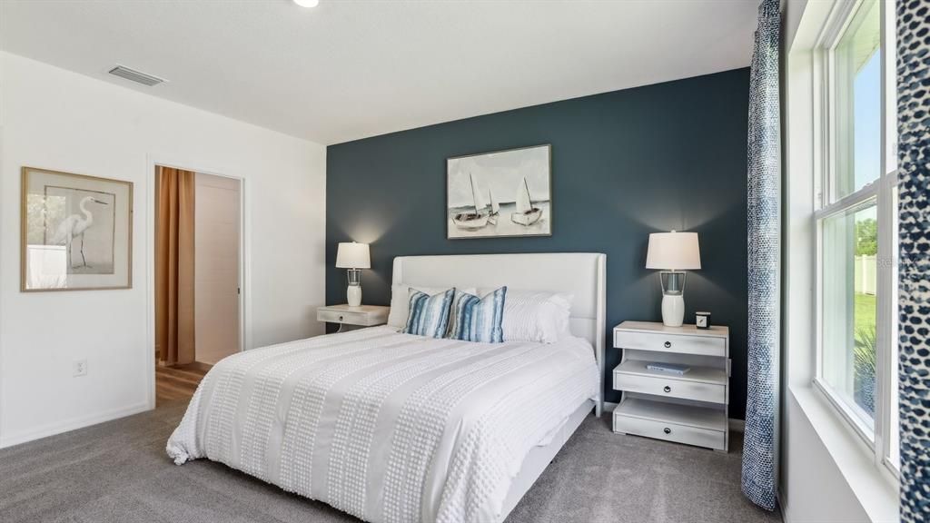 Bedroom, Interior, Recessed Lighting