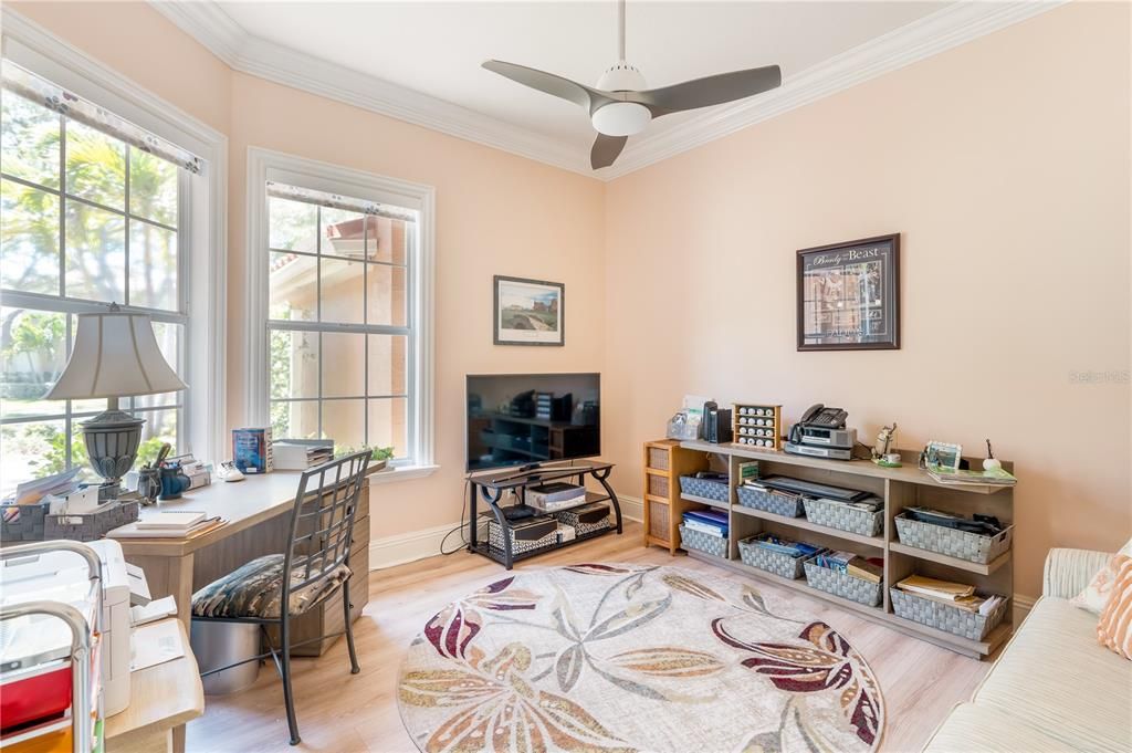 Home Office, Interior, Wood Texture Flooring