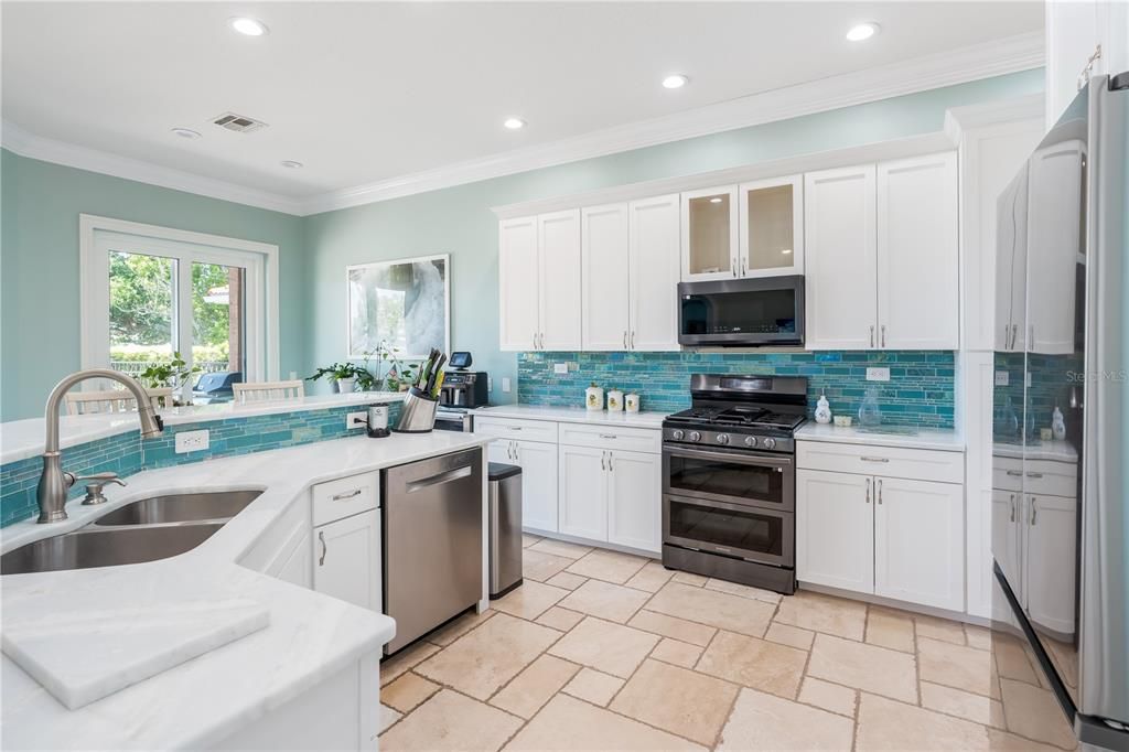 Interior, Kitchen, Recessed Lighting, Stainless Steel Appliances