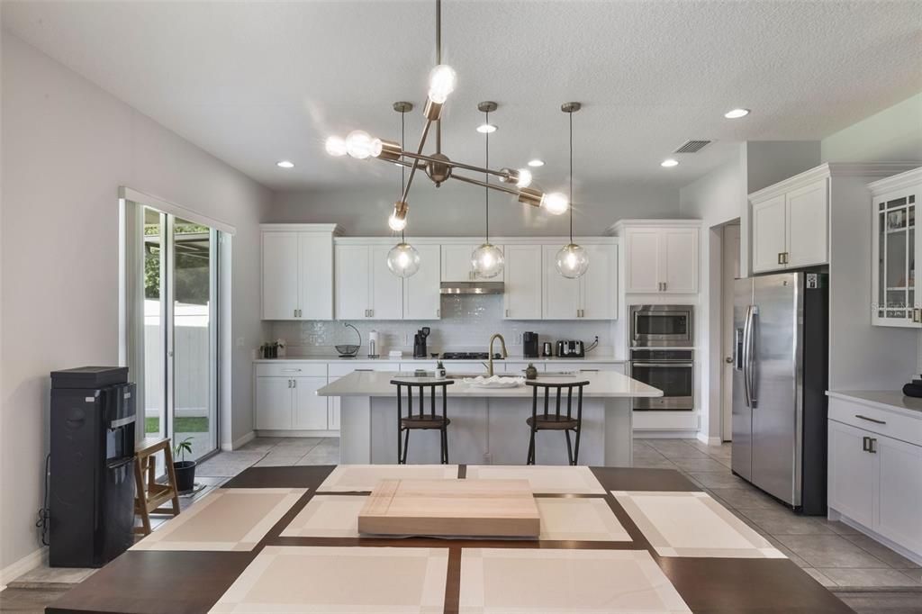 Interior, Kitchen, Pendant Lights, Recessed Lighting, Stainless Steel Appliances