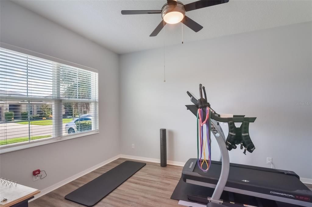 Fitness Equipment, Interior, Wood Texture Flooring