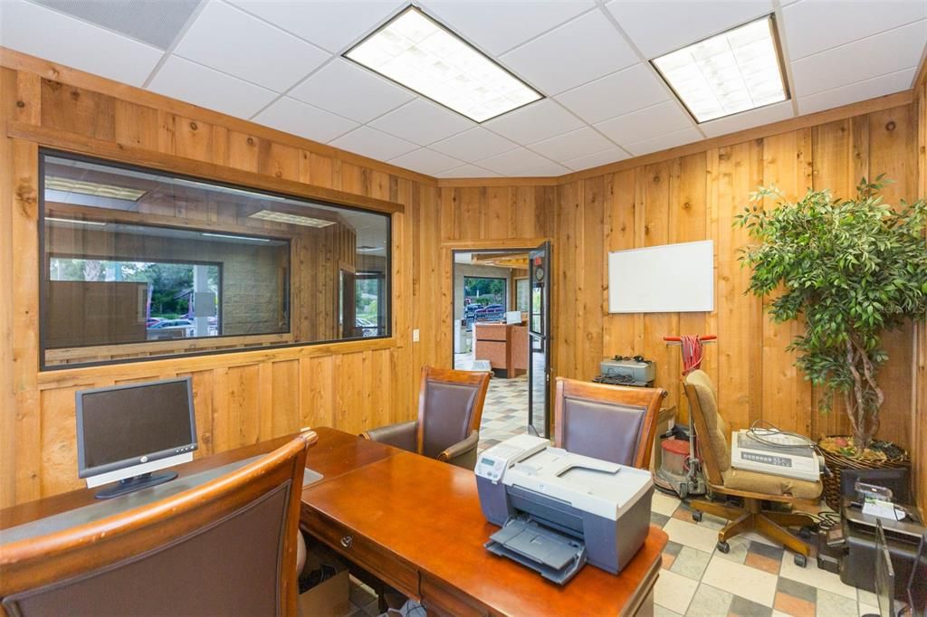 Home Office, Interior, Wooden Walls
