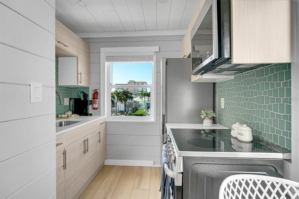 Interior, Kitchen, Wood Texture Flooring