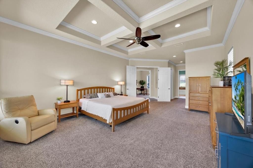 Bedroom, Interior, Recessed Lighting