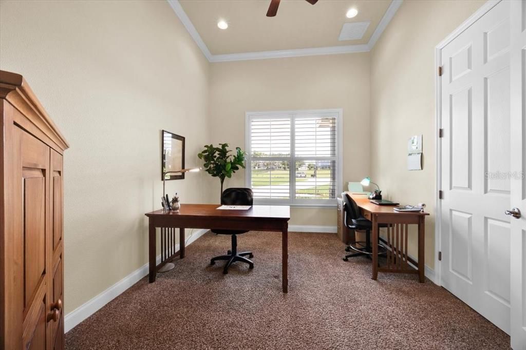 Home Office, Interior, Recessed Lighting