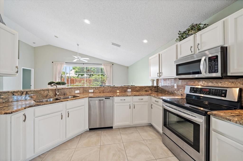Interior, Kitchen, Recessed Lighting, Stainless Steel Appliances