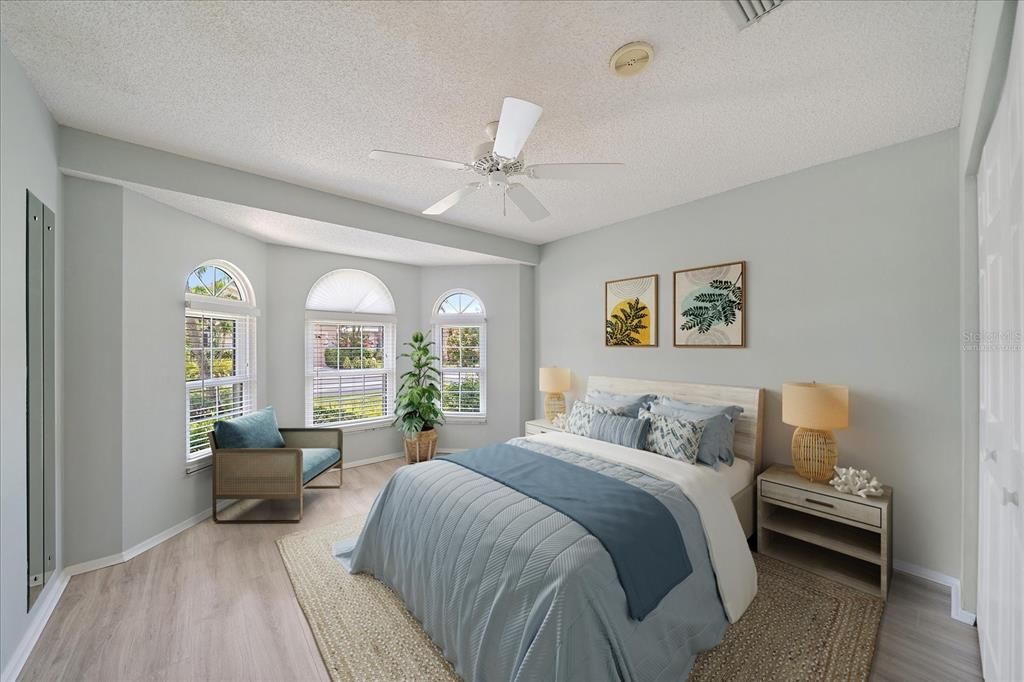 Bedroom, Interior, Wood Texture Flooring