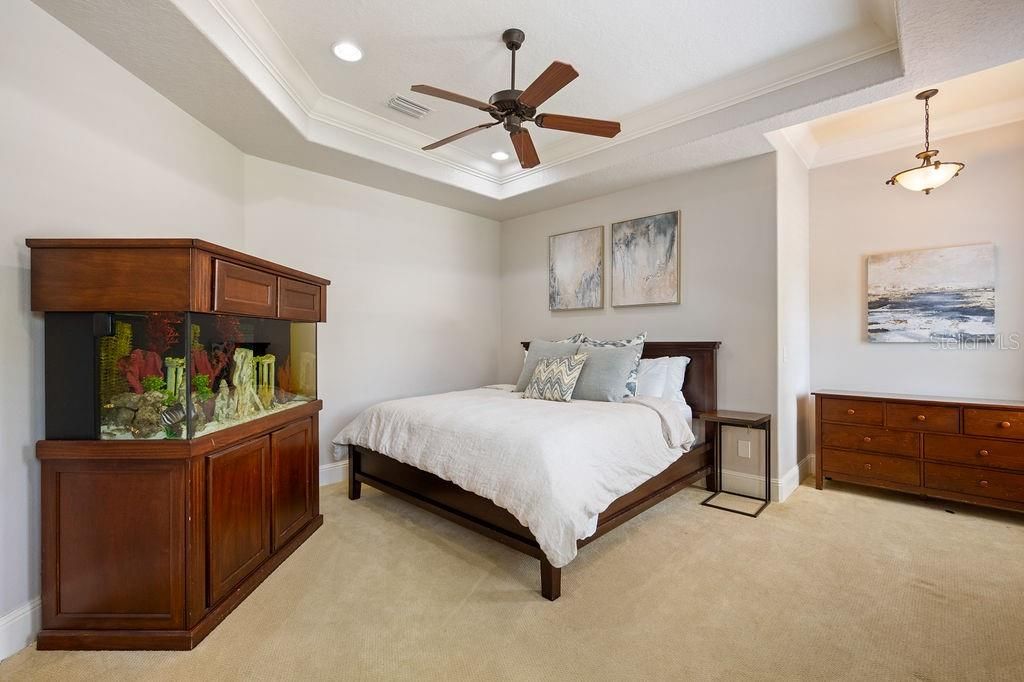 Bedroom, Interior, Pendant Lights, Recessed Lighting