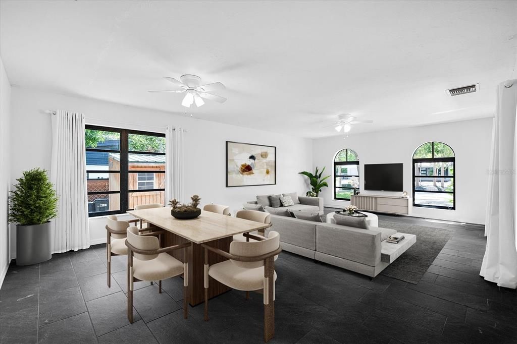 Dining room, Interior, Living room