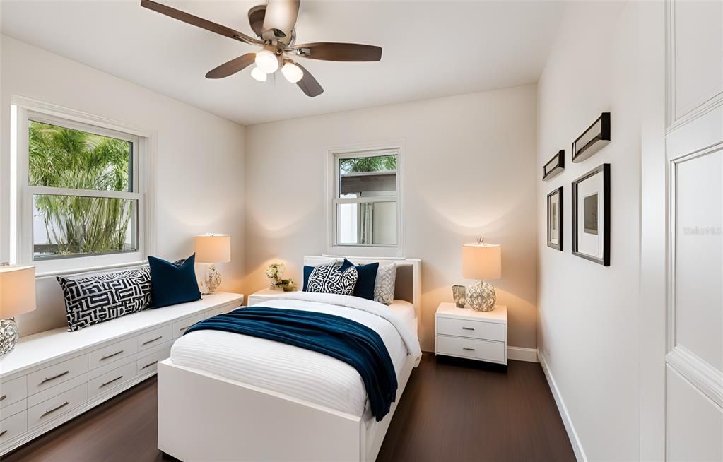 Bedroom, Interior, Wood Texture Flooring