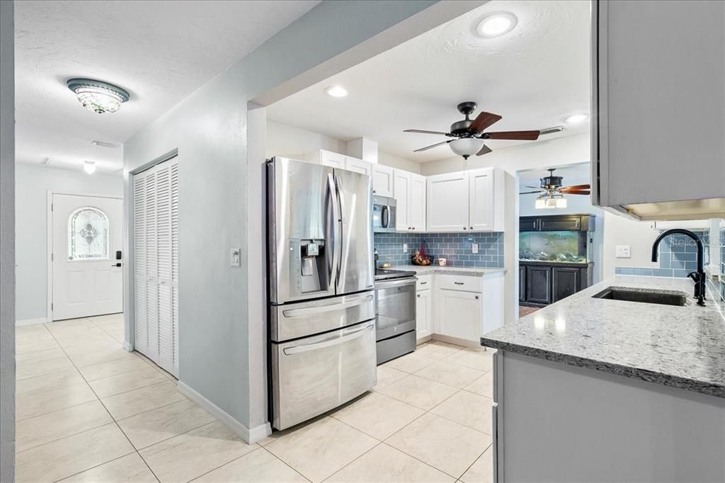Interior, Kitchen, Recessed Lighting, Stainless Steel Appliances