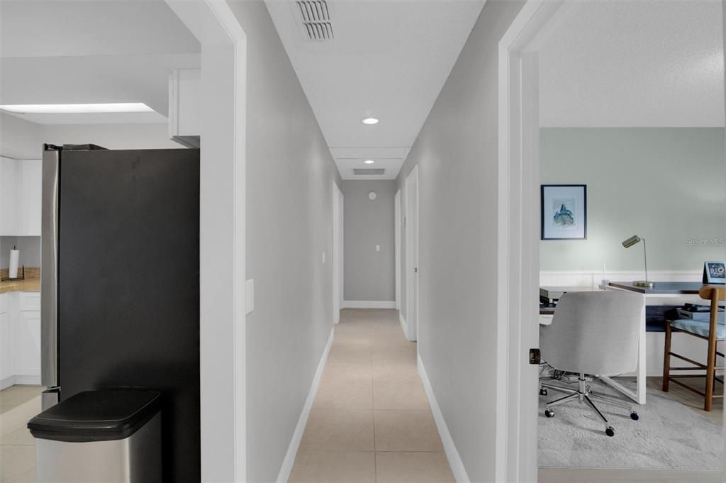 Home Office, Interior, Recessed Lighting