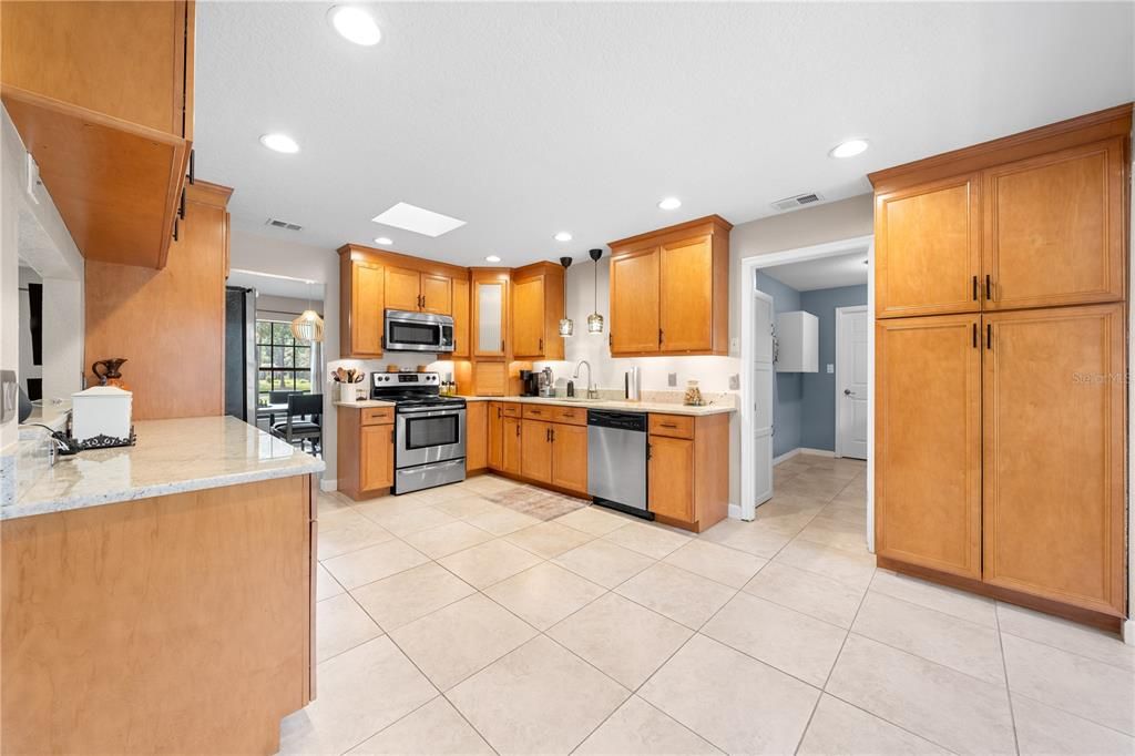 Interior, Kitchen, Recessed Lighting, Stainless Steel Appliances