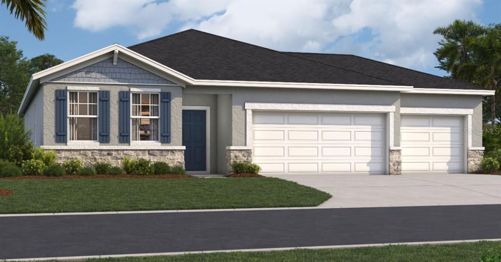 Attached, Exterior, Facade, Ranch