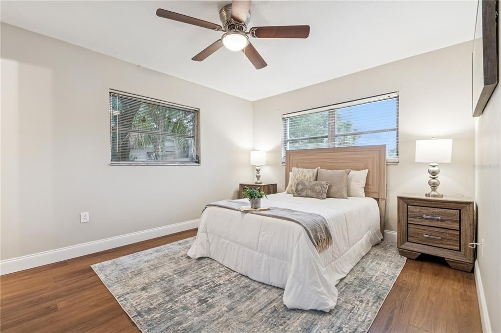 Bedroom, Interior, Wood Texture Flooring