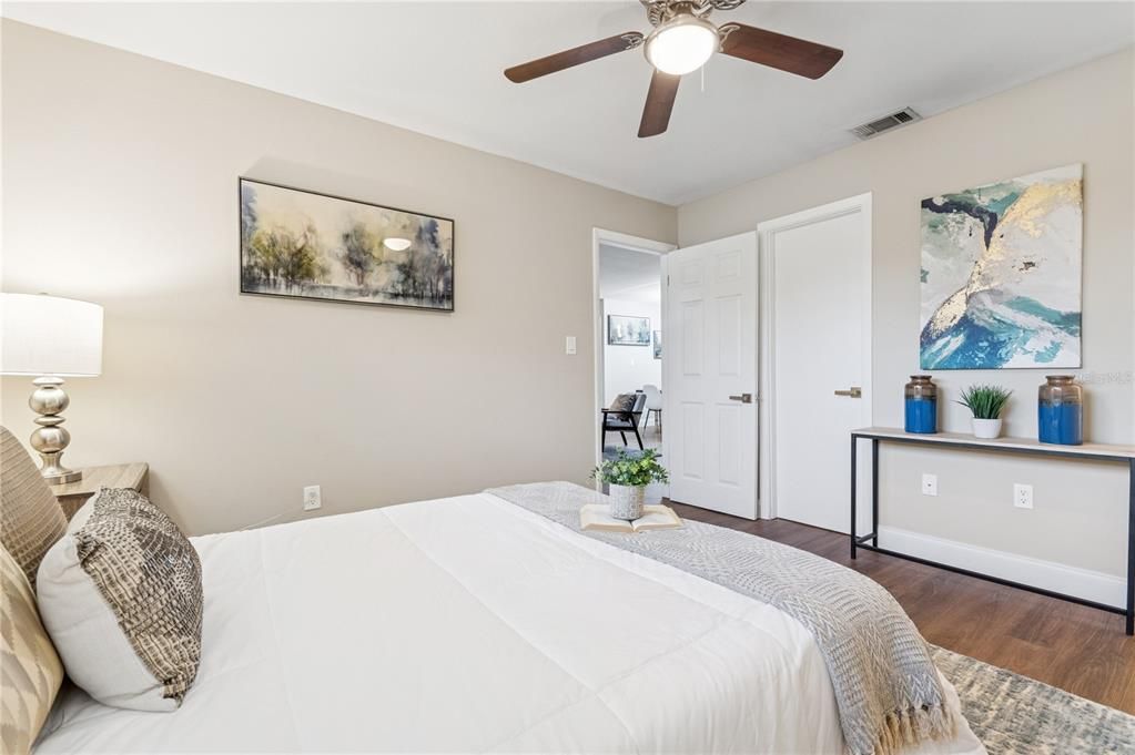 Bedroom, Interior, Wood Texture Flooring