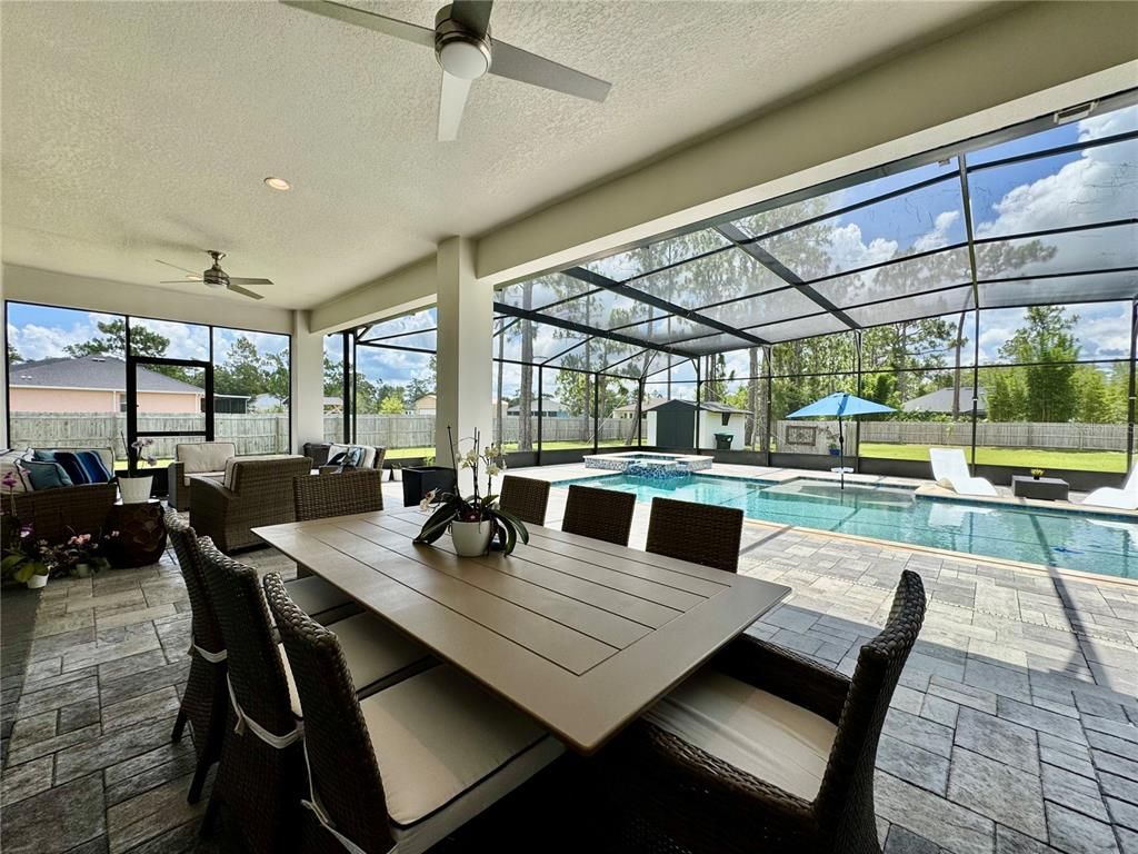 Dining room, Glass Ceilings, Interior, Pool, Recessed Lighting, Sun Room