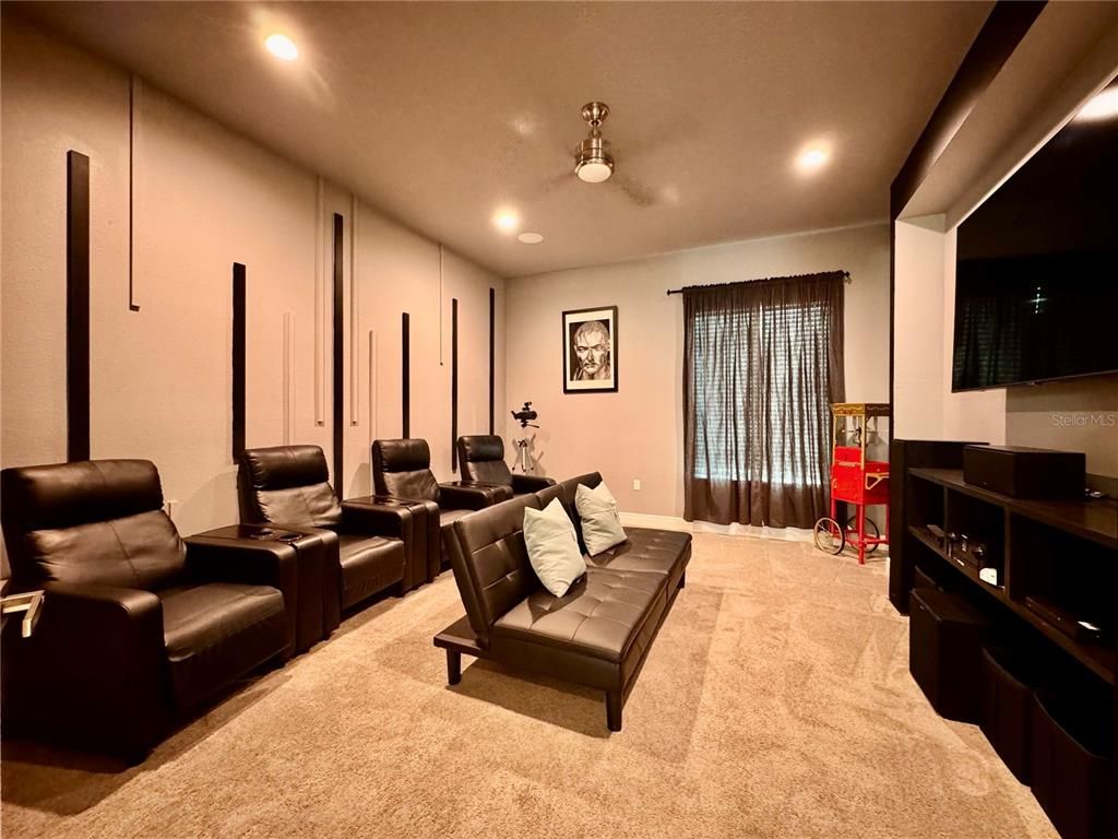 Home Theatre Room, Interior, Recessed Lighting, Theatre Room