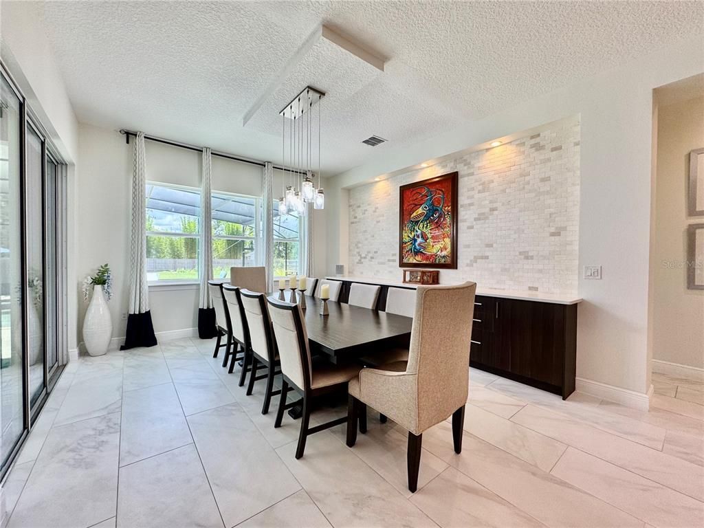 Dining room, Interior, Pendant Lights