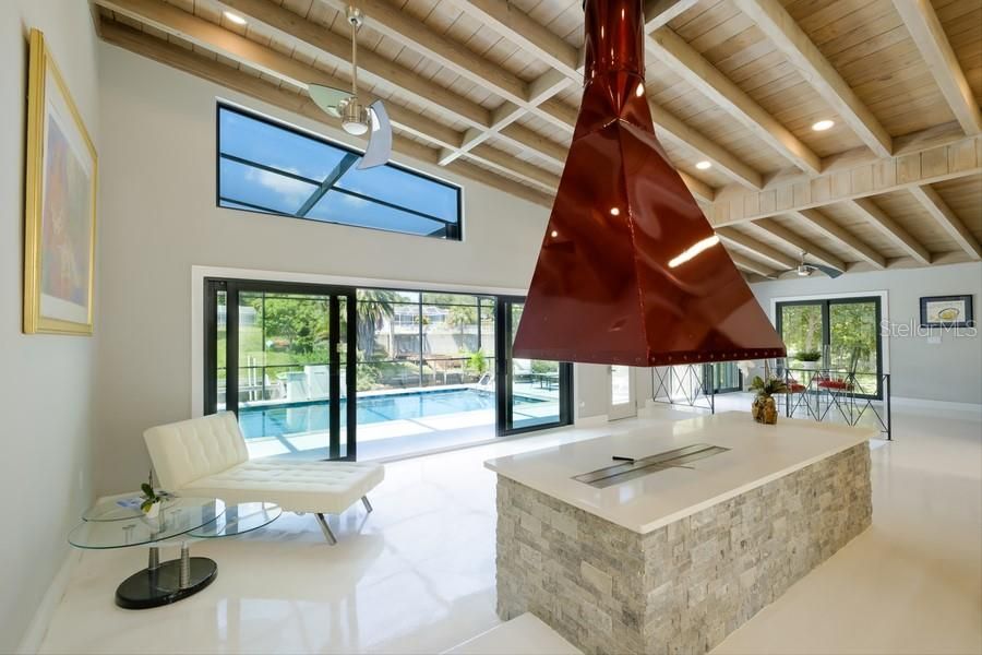 Interior, Pendant Lights, Recessed Lighting, Wooden Beams, Wooden Ceilings