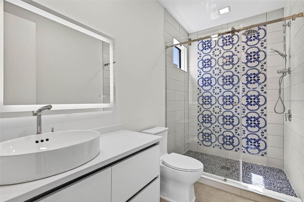 Bathroom, Glass Shower, Interior