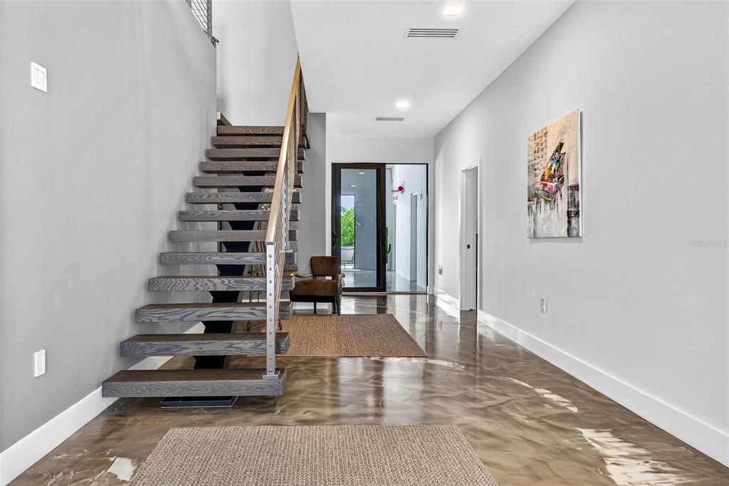 Interior, Recessed Lighting, Wood Texture Flooring