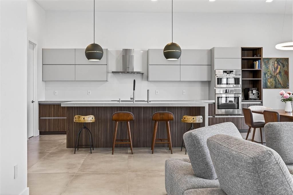 Interior, Kitchen, Pendant Lights, Recessed Lighting, Stainless Steel Appliances