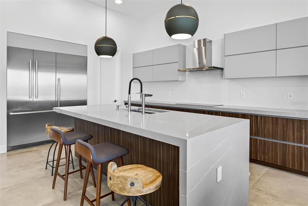 Interior, Kitchen, Pendant Lights, Recessed Lighting, Stainless Steel Appliances