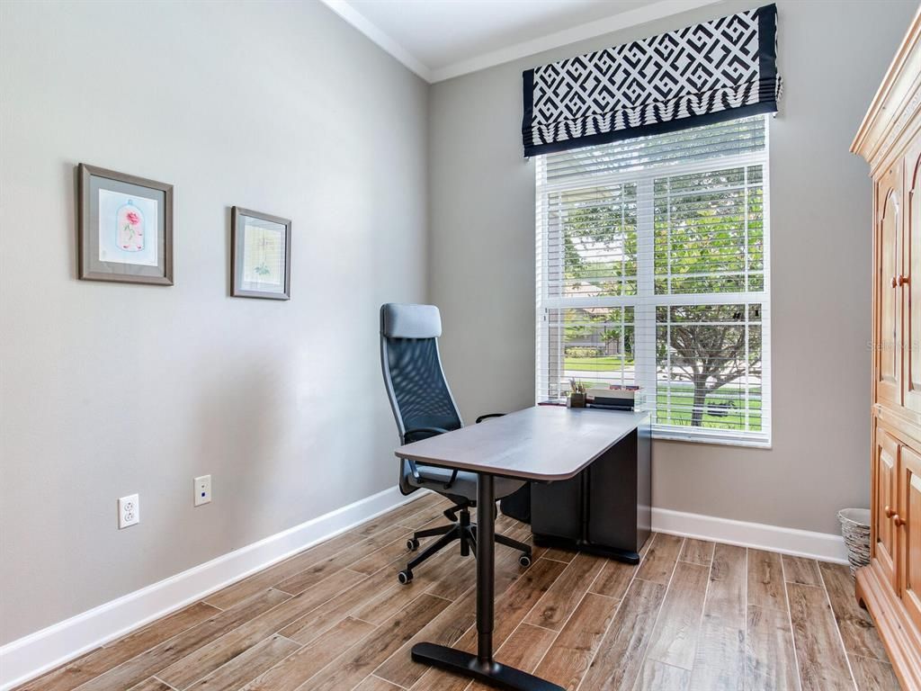 Home Office, Interior, Wood Texture Flooring