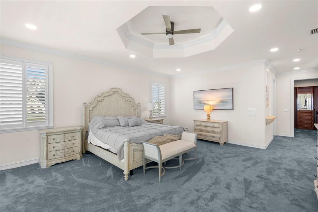 Bedroom, Interior, Recessed Lighting