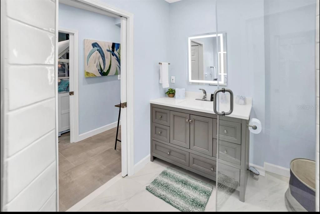 Bathroom, Dual Sink Vanities, Interior, Marble