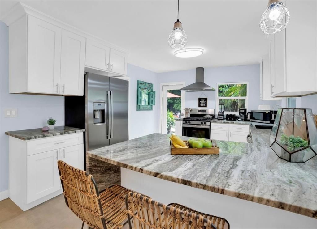 Interior, Kitchen, Pendant Lights, Stainless Steel Appliances