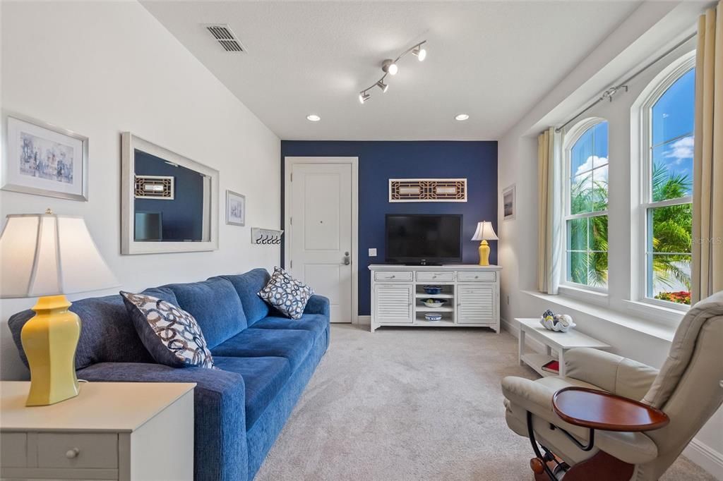 Interior, Living room, Recessed Lighting
