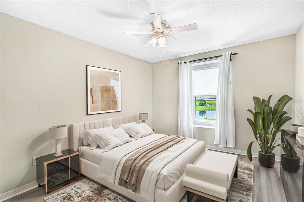 Bedroom, Interior, Wood Texture Flooring