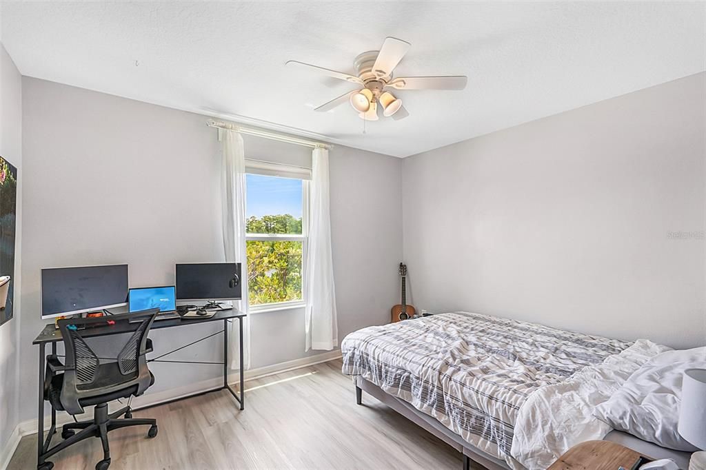 Bedroom, Home Office, Interior, Wood Texture Flooring