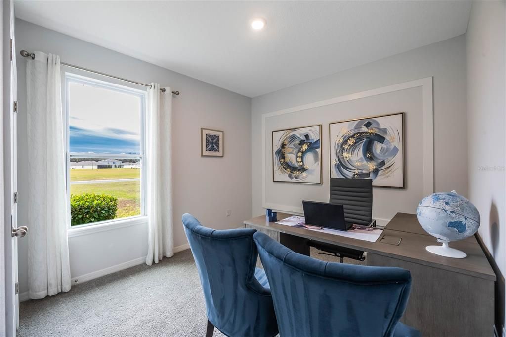 Home Office, Interior, Recessed Lighting