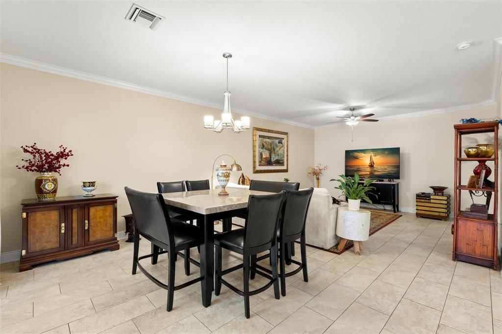 Chandelier, Dining room, Interior