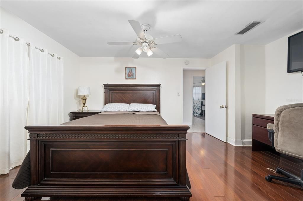 Bedroom, Interior, Wood Texture Flooring