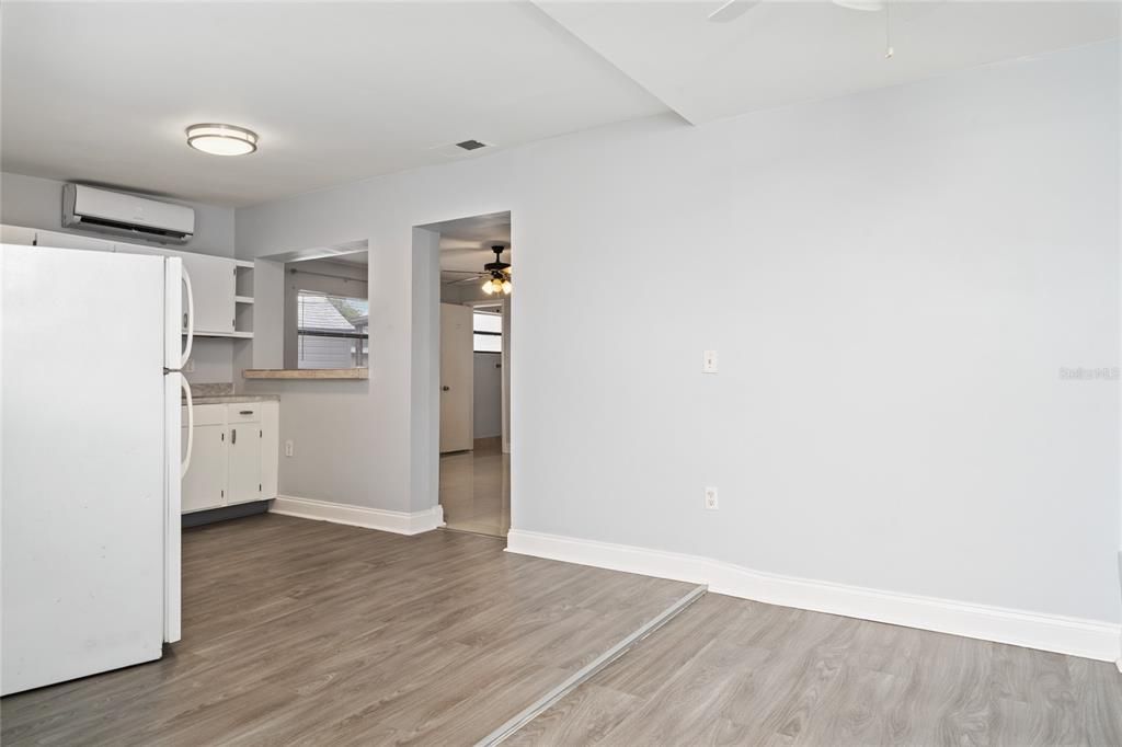 Empty room, Interior, Kitchen, Wood Texture Flooring