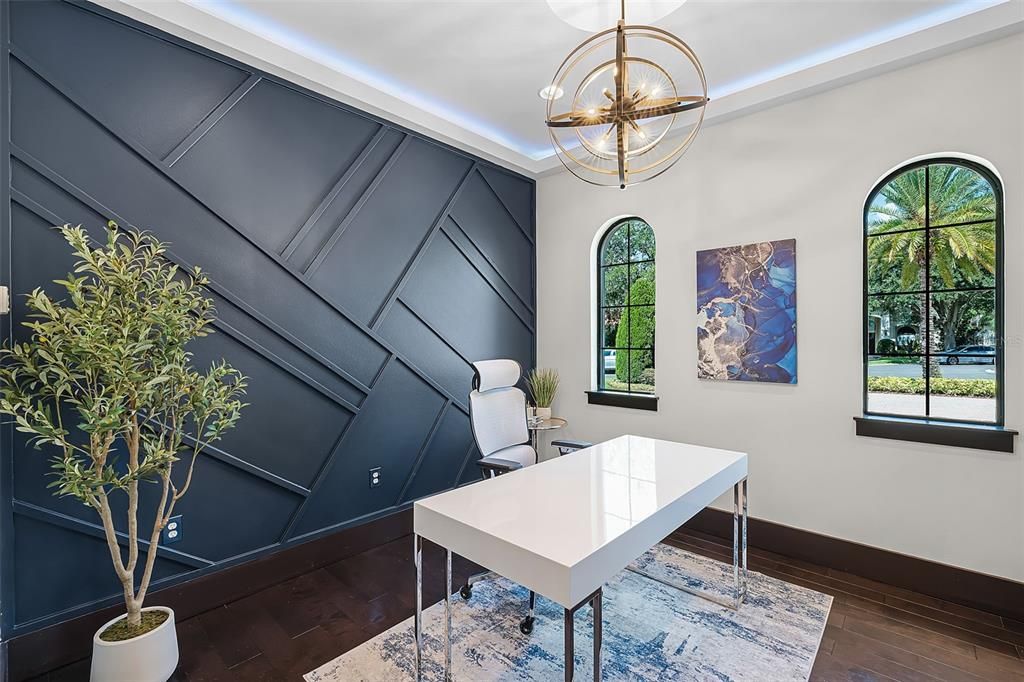 Interior, Pendant Lights, Wood Texture Flooring