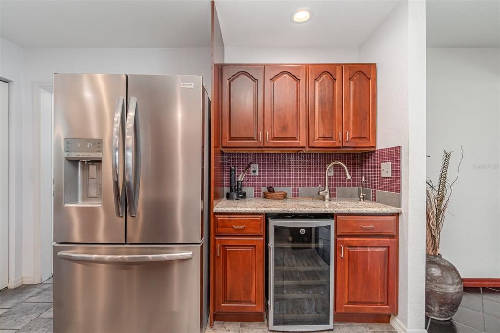 Interior, Kitchen, Marble, Recessed Lighting, Stainless Steel Appliances