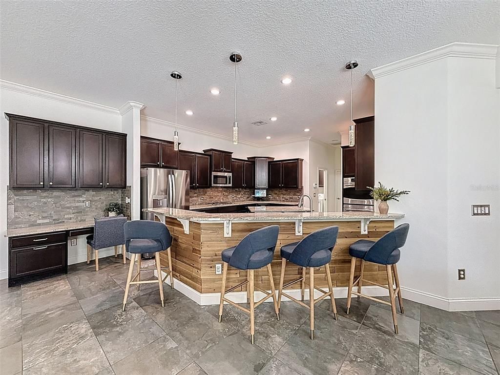 Interior, Kitchen, Pendant Lights, Recessed Lighting, Stainless Steel Appliances