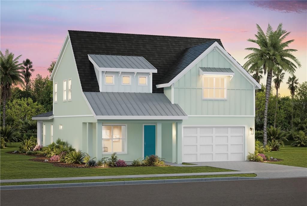 Attached, Exterior, Facade, Farmhouse