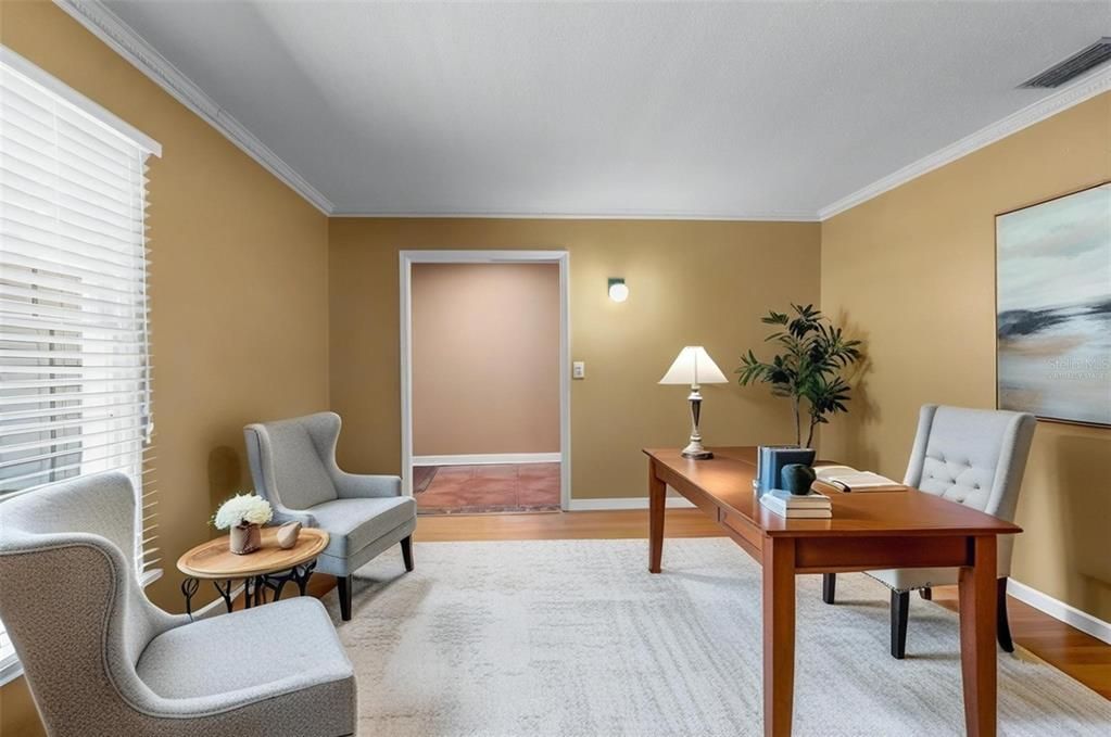 Home Office, Interior, Wood Texture Flooring