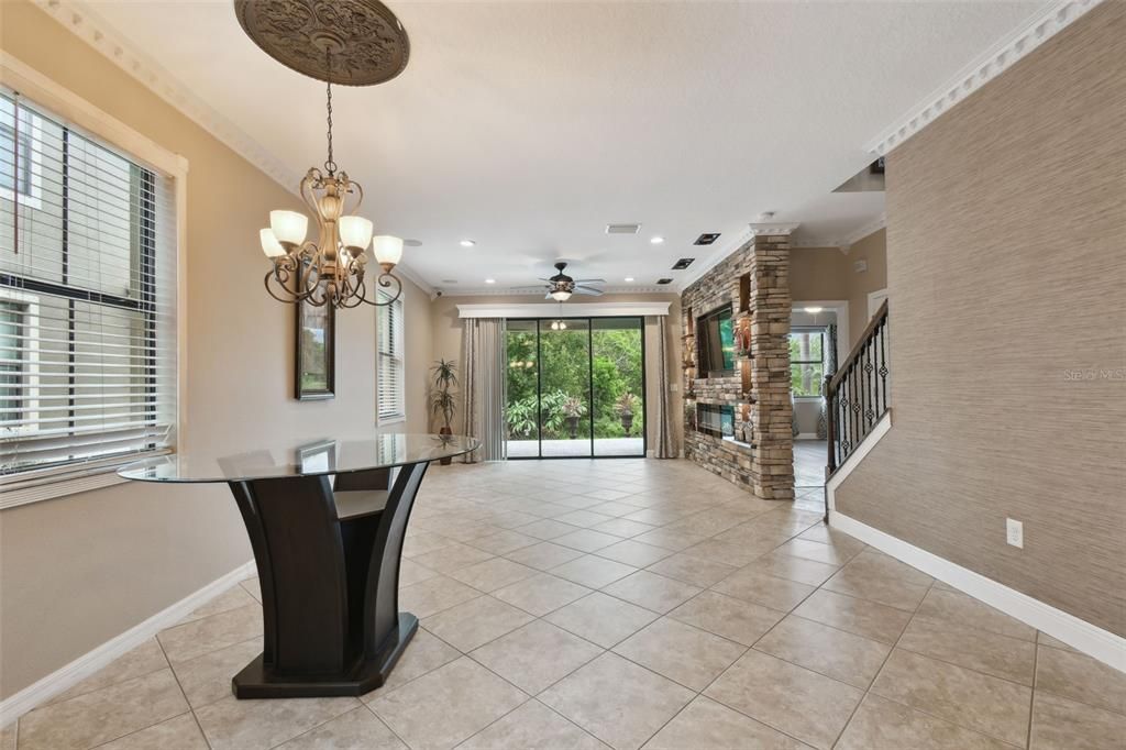 Chandelier, Interior, Recessed Lighting