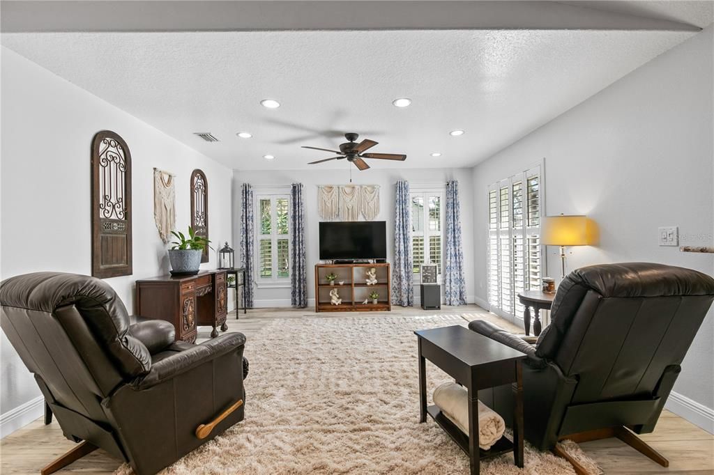 Interior, Living room, Recessed Lighting