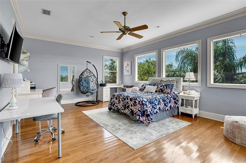 Bedroom, Home Office, Interior, Wood Texture Flooring