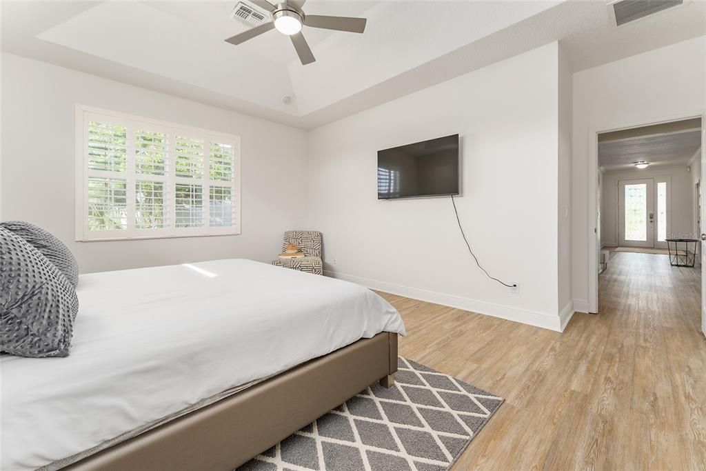 Bedroom, Interior, Wood Texture Flooring